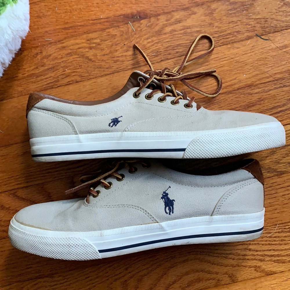 Men’s Polo Canvas shoes beige 9.5
